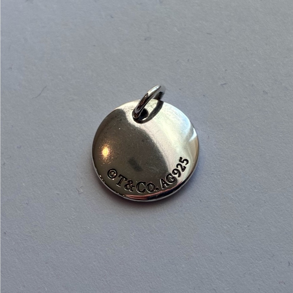 Tiffany & Co. Sterling Silver Round “S” Initial Pendant - Picture 5 of 5